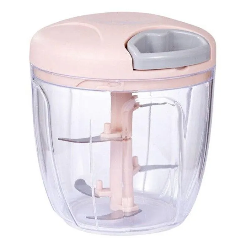 Triturador De Alimentos Manual 5 Lâminas 900Ml