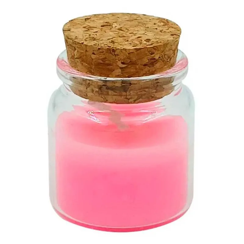 Vela Aromática C/ Suporte 4,5x3cm Cascavel-Rosa