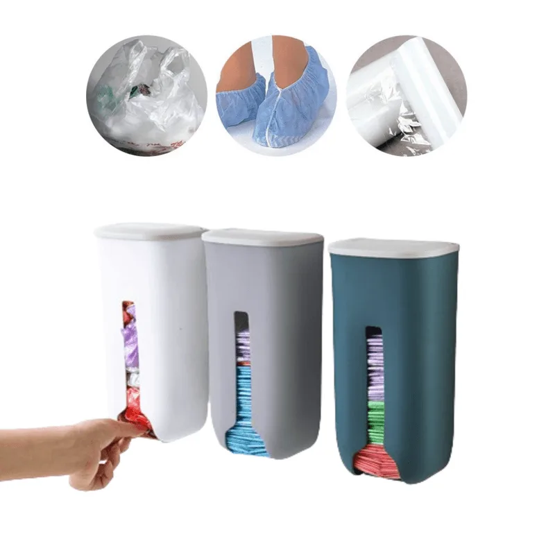 Dispenser Porta Sacola Plastico Puxa Saco Sacolinha Parede