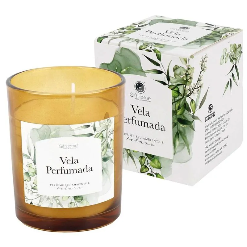 Vela Perfumada Com Suporte De Vidro 7x8 5cm Dam250 (Cada) - Importadora Cascavel