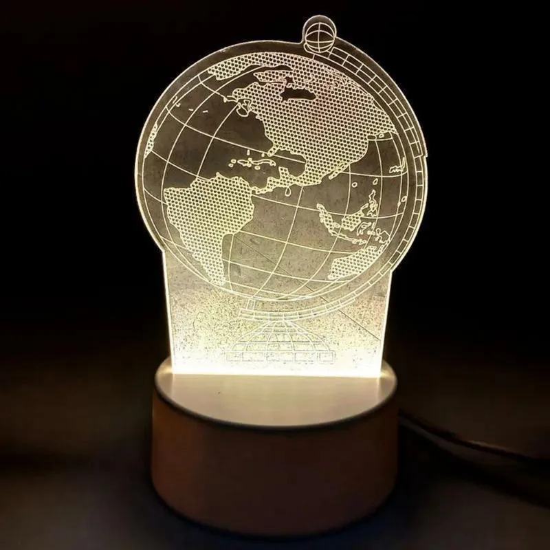 Luminária Decorativa Globo 16Cm Usb Led Em Plástico Gifthome