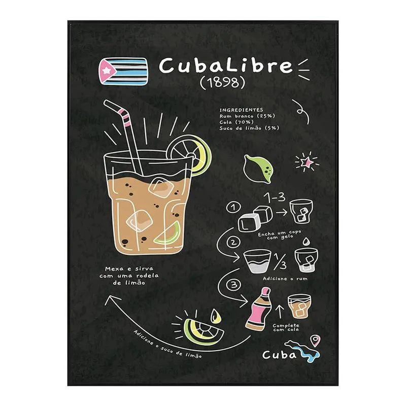 Quadro Decorativo Dqu390 30x40x3cm - Importadora Cascavel