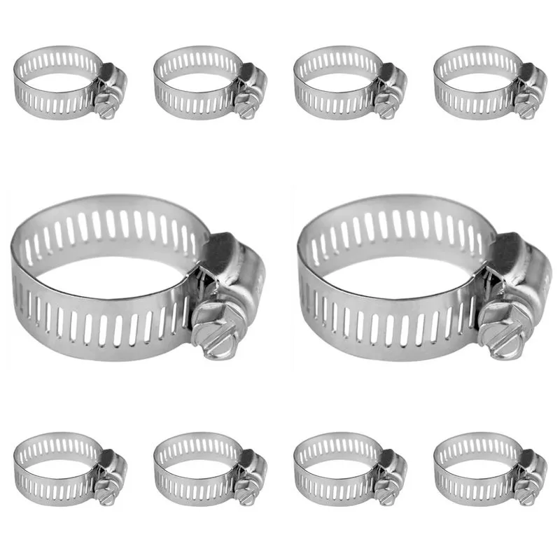 Kit 30 Abraçadeiras De Metal Para Mangueira De Gas Casa Jardim Irrigação Botijão 3/4 13mm A 19mm