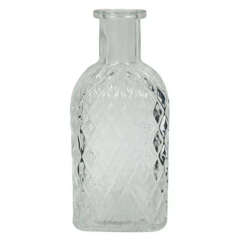 Vaso Solitário Em Vidro Grosso 13cm Enfeite Decorativo Sala