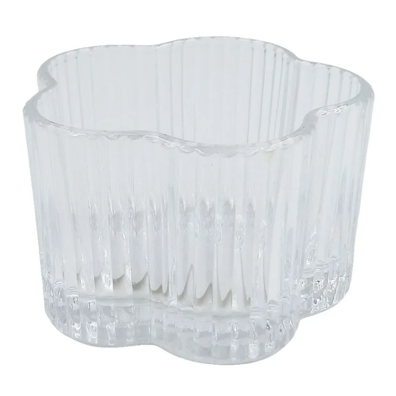 Porta Vela Decorativo 7,5cm em Vidro Cascavel