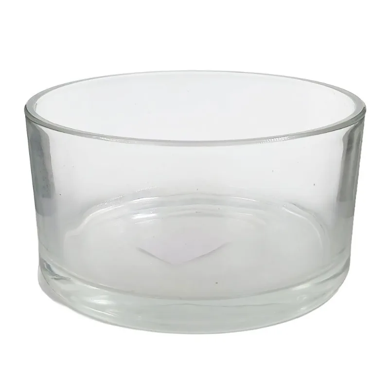 Porta Vela Decorativo 15cm em Vidro Cascavel