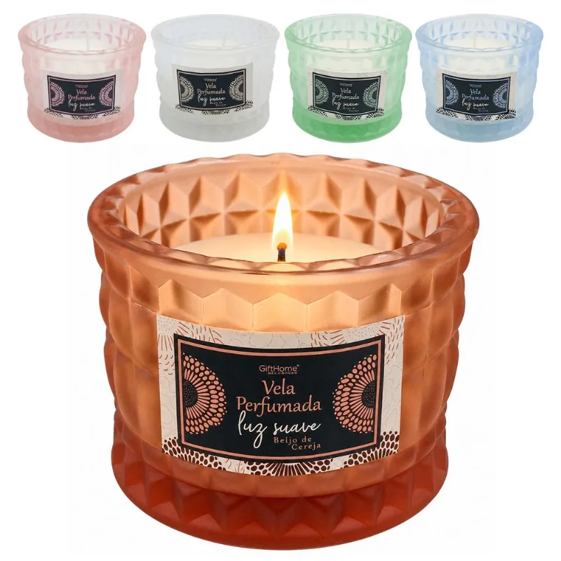 Vela Aromática Decorativa 8x6cm em Vidro GiftHome-Modelos Sortidos