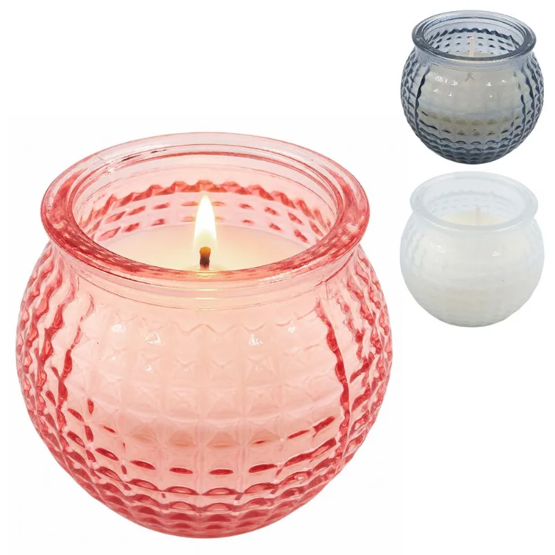Vela Aromática Decorativa 5x5cm em Vidro GiftHome-Modelos Sortidos