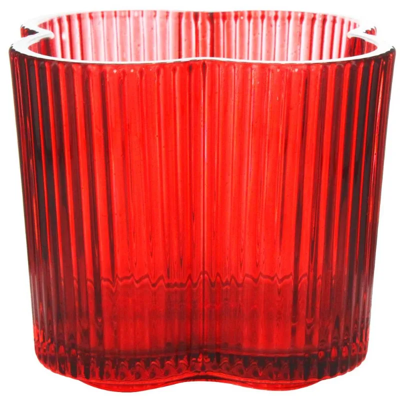 Porta Vela Decorativo 8,5x7cm em Vidro Gifthome-Marsala