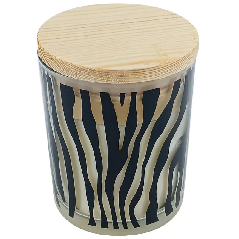 Vela Perfumada C/ Suporte 6,3x8cm em Vidro Gifthome-Preto