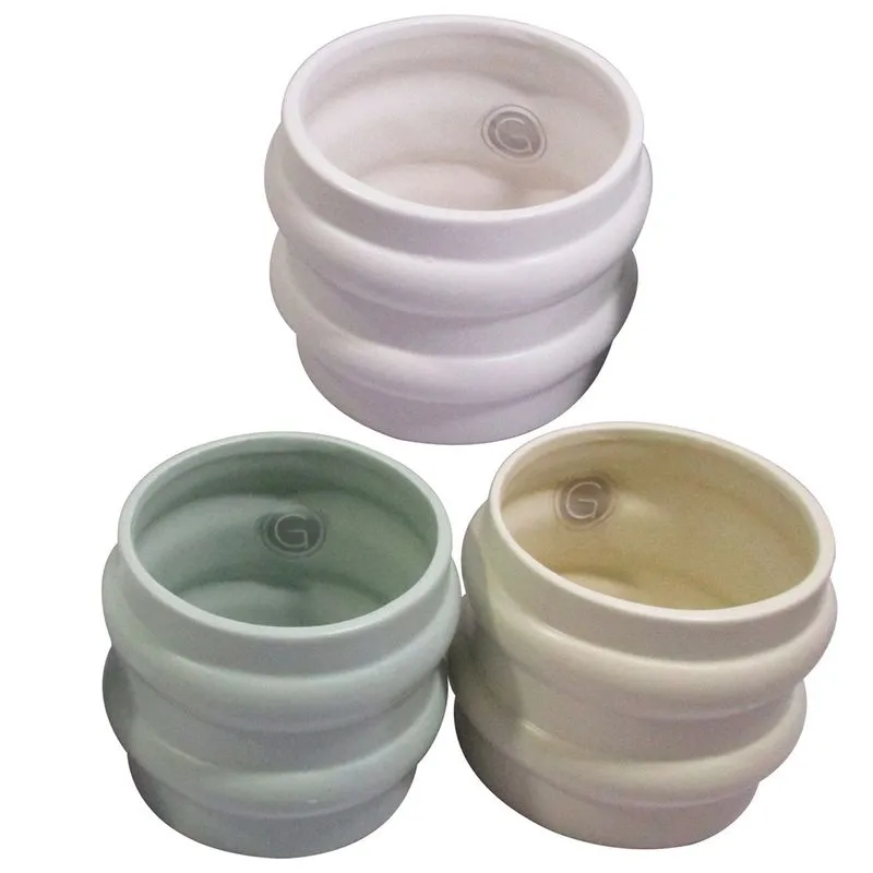 Vaso De Ceramica 11x10,5x11cm Dva679 Sortido - Importadora Cascavel