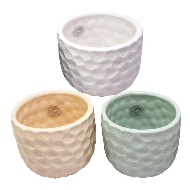 Vaso De Ceramica 12x11x7,5cm Dva681 Sortido - Importadora Cascavel