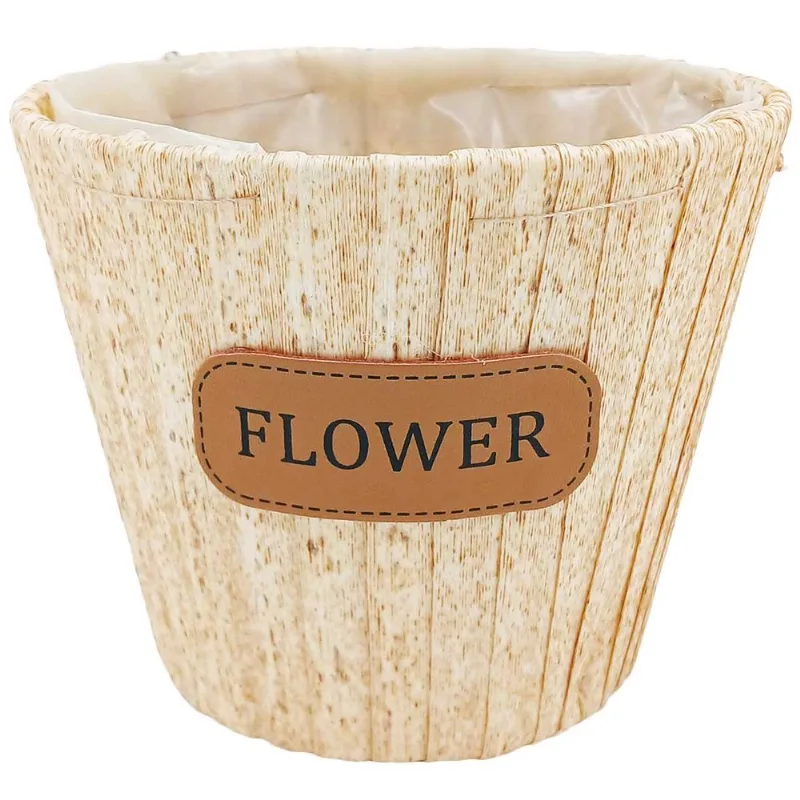 Vaso Decorativo 12x10cm em Plástico Gifthome-Rosa