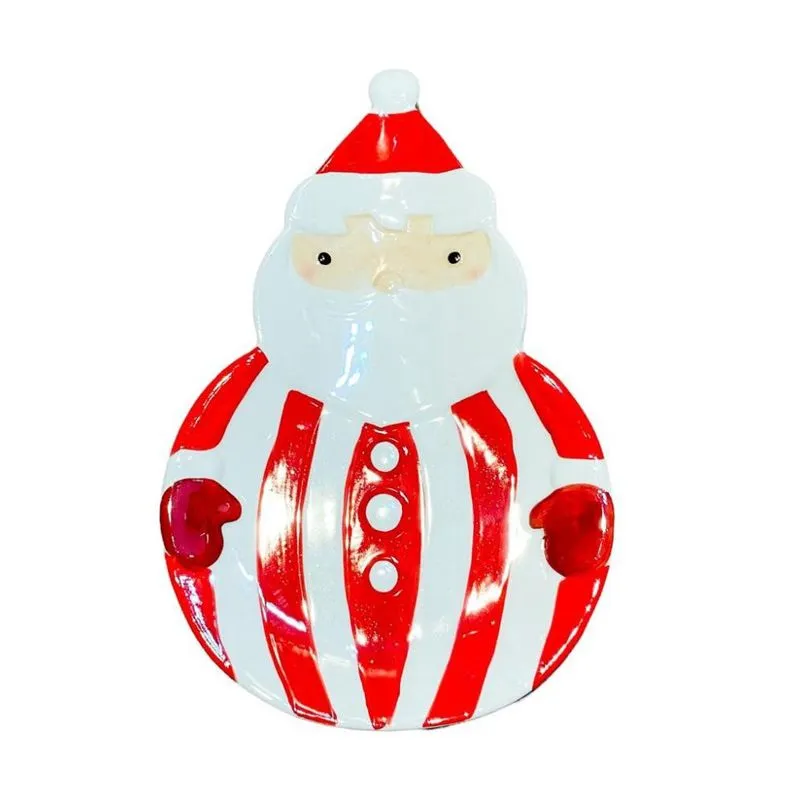 Petisqueira papai noel klaus - candy cannes