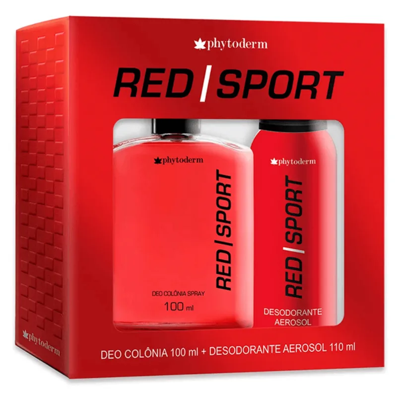 KIT PHYTODERM RED SPORT DEO COLONIA 100ML+DESODORANTE 110ML
