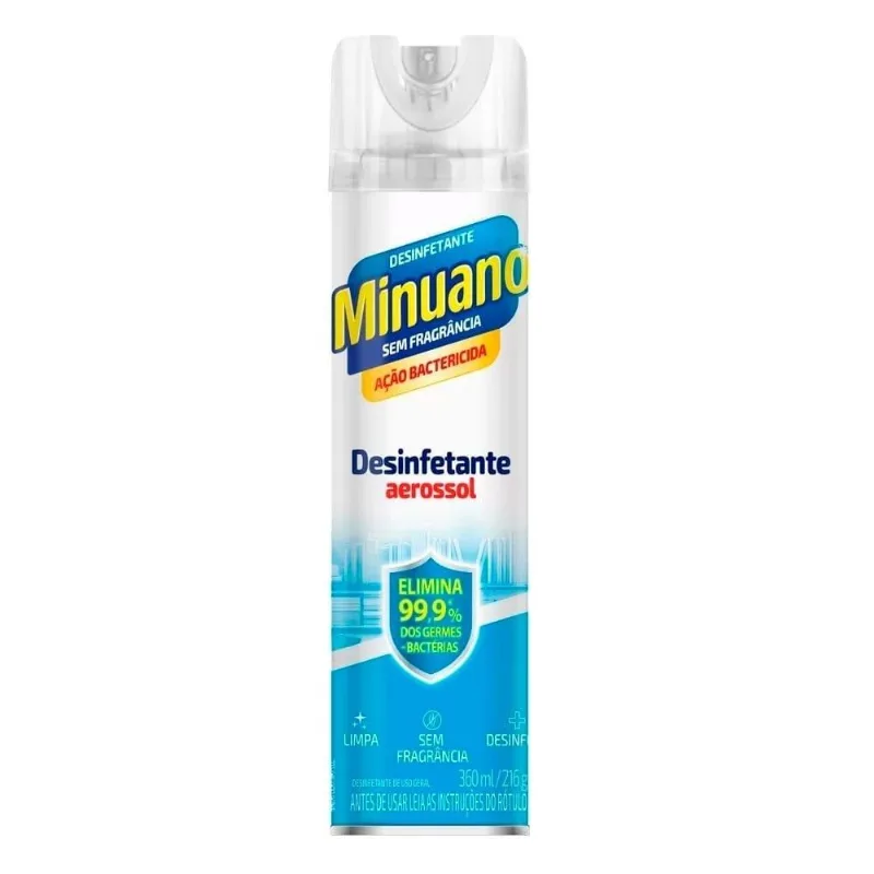 Desinfetante Minuano Aerosol Sem Perfume 360ml