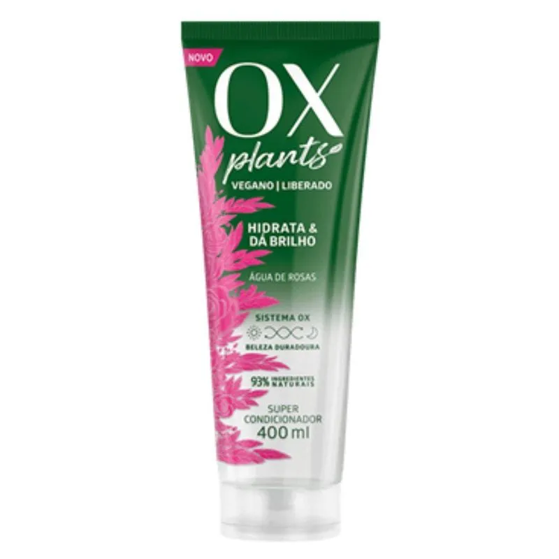 Super Condicionador Ox Plants Hidrata E Dá Brilho 400ml