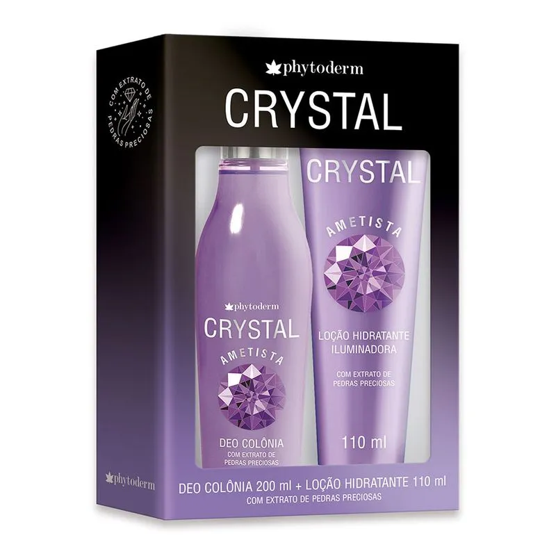 Phytoderm Splash Crystal Ametista Kit – Colônia + Loção Hidratante Kit