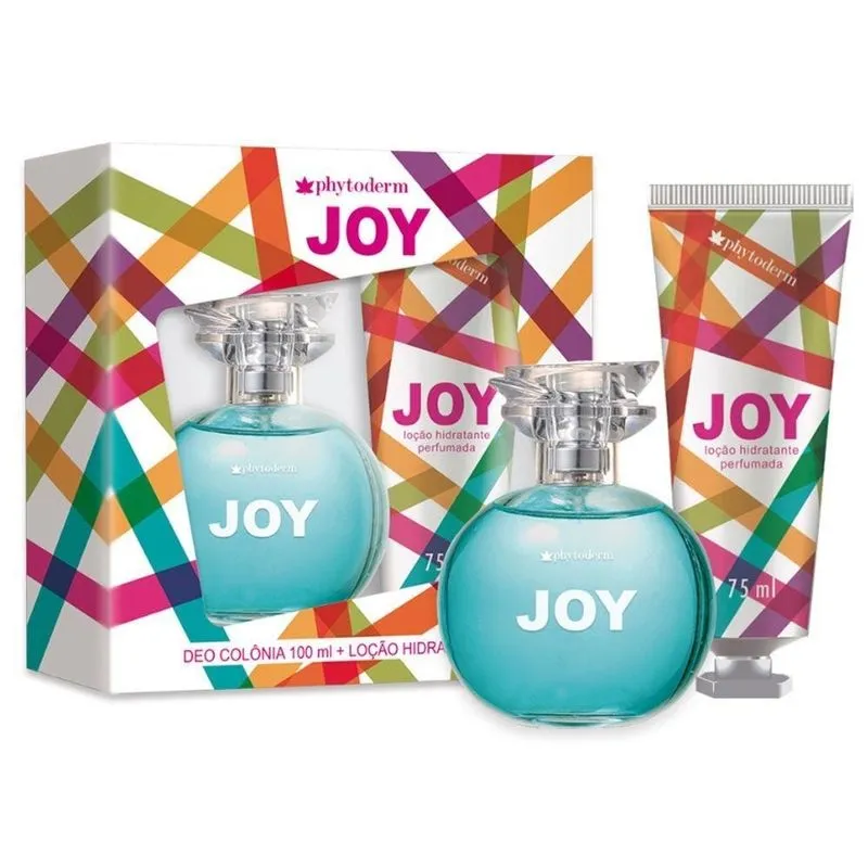Colônia Desodorante Phytoderm 100ml+loção Joy 75ml
