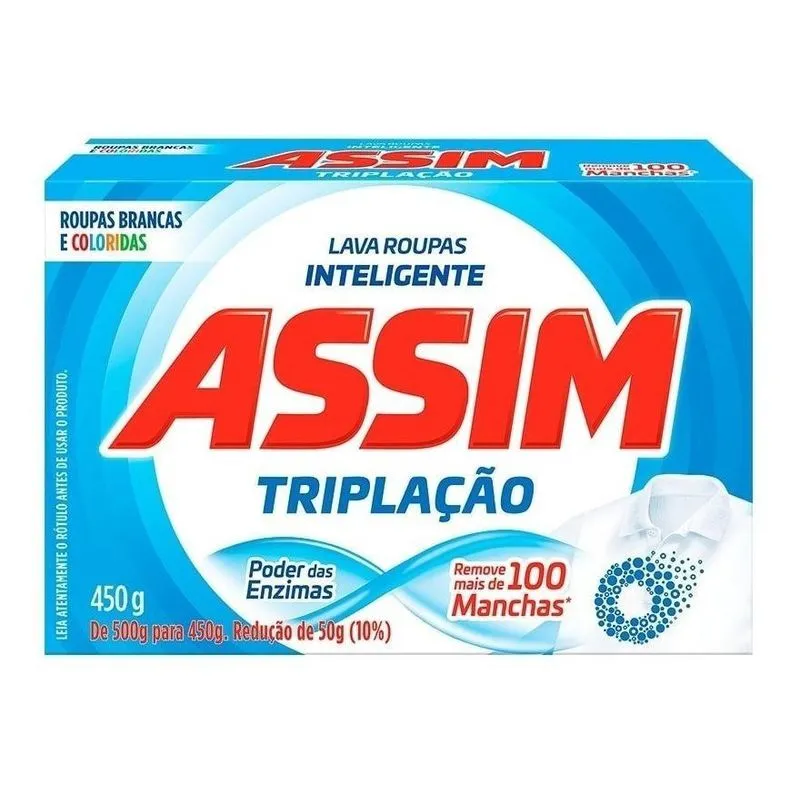 Sabão Em Pó Assim Triplação Inteligente 450g
