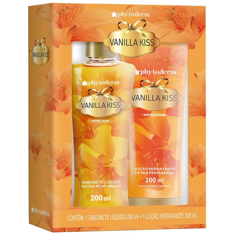 Phytoderm Vanilla Kiss Kit – Sabonete Líquido + Loção Hidratante Kit