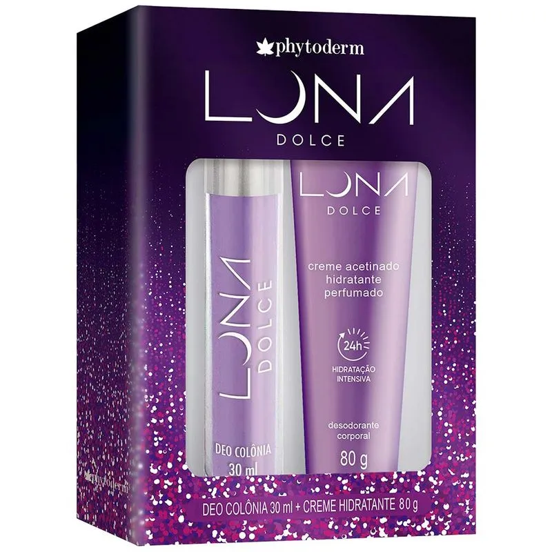 Kit Phytoderm Luna Dolce – Deo Colônia 30ml + Creme Acetinado 80g Kit