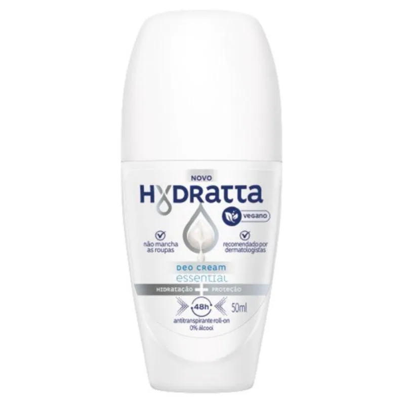 Desodorante Roll-on Hydratta Deo Cream Essential 50ml DES HYDRATTA ROLL-ON 50ML DEO CREAM ESSE