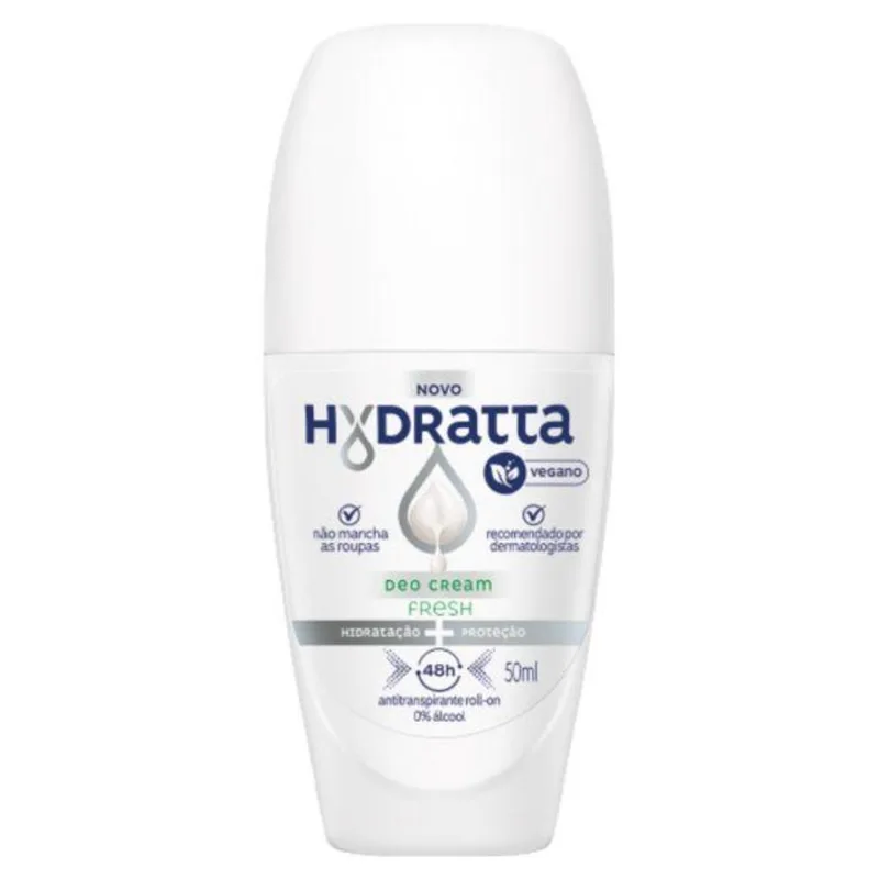 Desodorante Roll-on Hydratta Deo Cream Fresh 50ml DES HYDRATTA ROLL-ON 50ML DEO CREAM FRES