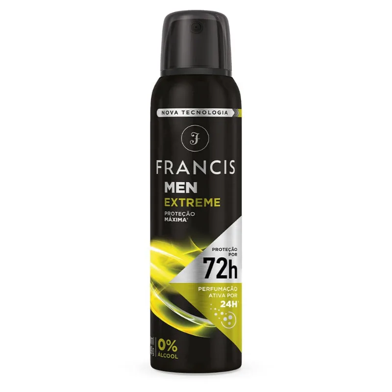 Desodorante Aerossol Francis Men Amarelo 150ml DES FRANCIS AERO 150ML MEN AMARELO