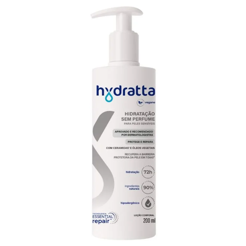 Loção Hidratante Corporal Hydratta Sem Perfume 200ml LC HID CORP HYFRATTA 200ML S/PERFUME