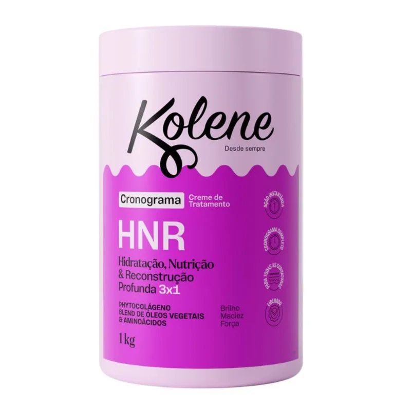 Creme de Tratamento Kolene Cronograma HNR 1kg CR TRAT KOLENE 1KG CRONOGRAMA