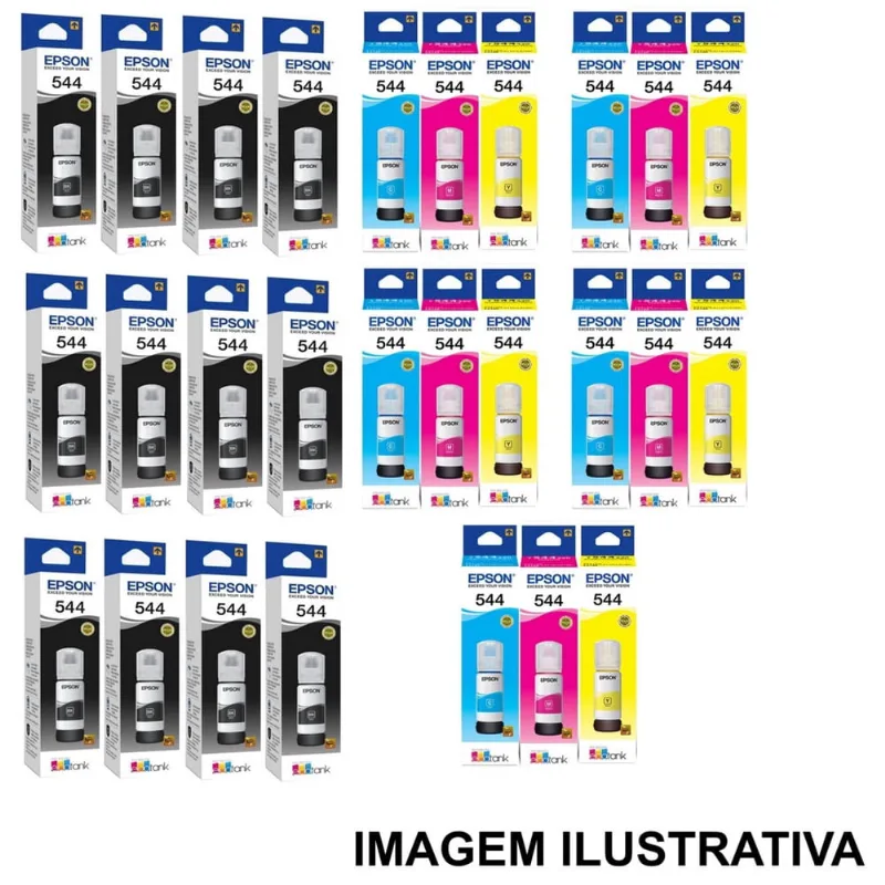 Kit 27 para L3110 L3250 L3150 black E cores - Y C M