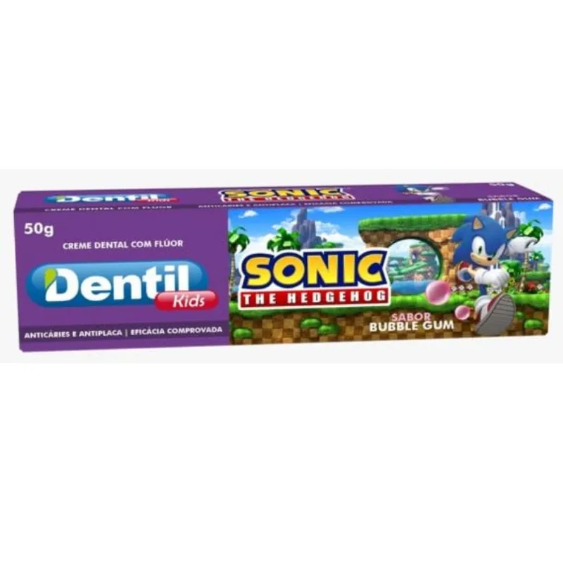 Creme Dental Dentil Kids Sonic Bubble Gum 50g CR DENT DENTIL KIDS 50G SONIC BUBLE GUM