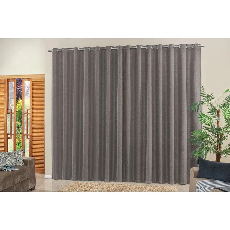 Cortina Blackout Linho 2,00 x 1,70 Cinza
