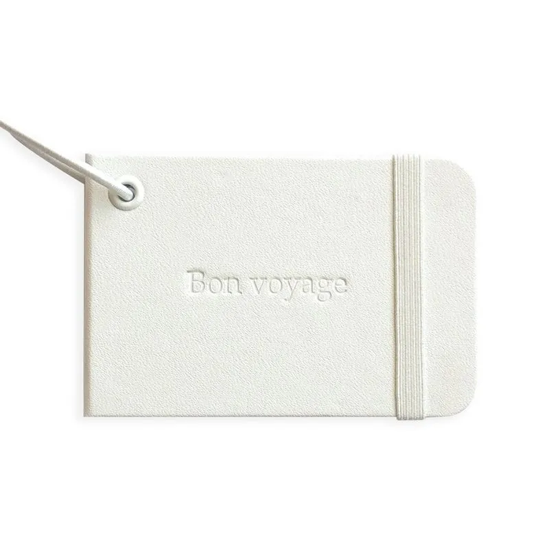 Tag de Mala Bon Voyage Branca - Identificador de Bagagem