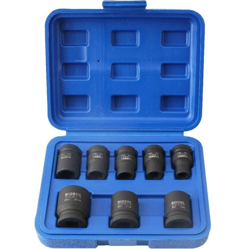 Jogo De Soquete Impacto 1/2 8 Pcs Riosul Tools R010270