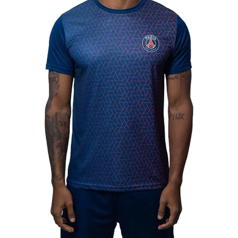 Camiseta Fit Paris Saint-Germain Masculino - Marinho