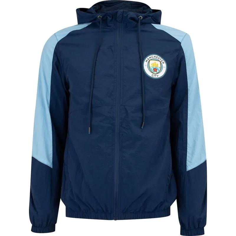 Jaqueta Corta-Vento do Manchester City Balboa Masculina com Capuz