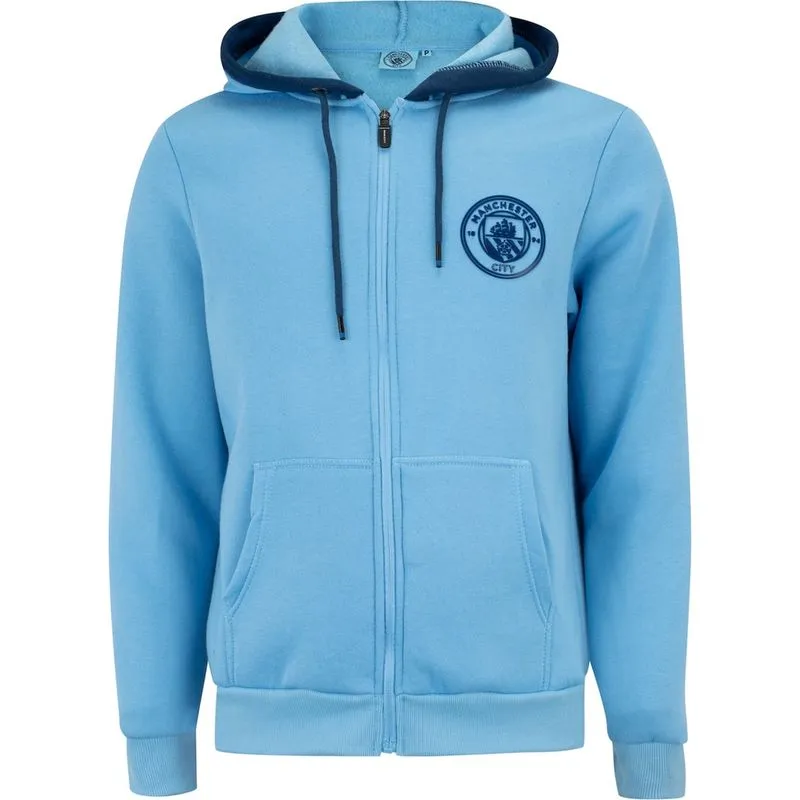 Jaqueta do Manchester City Balboa Masculina com Capuz Moletom Canguru
