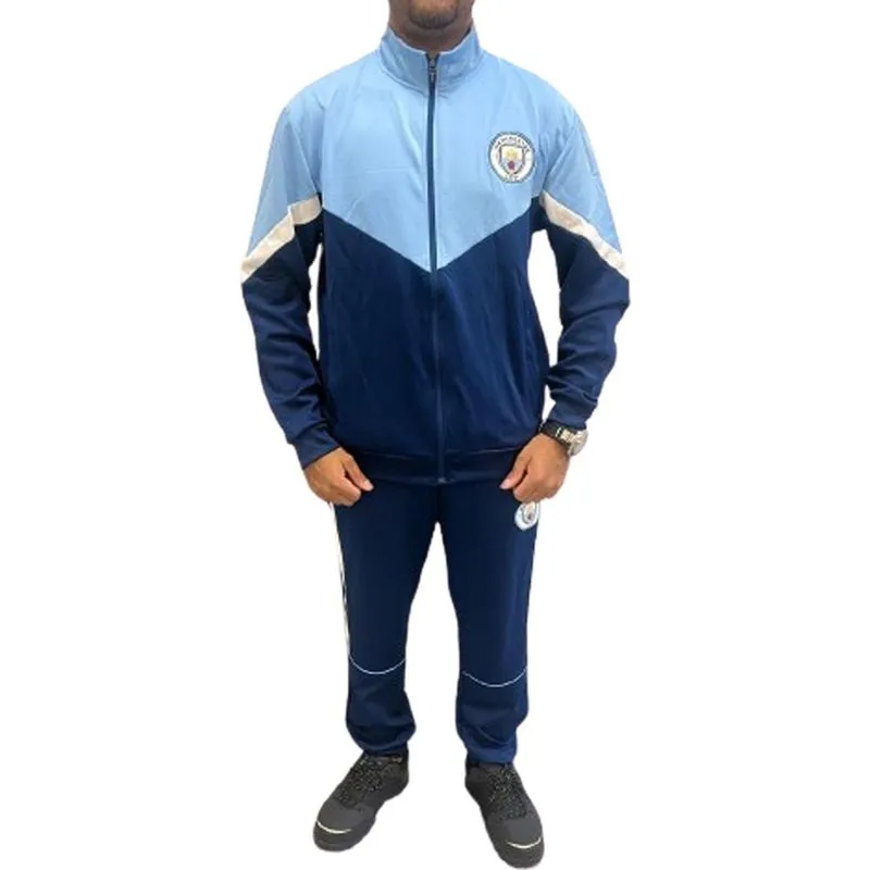 Agasalho de Scuba Manchester City Masculino - Marinho e Azul Claro