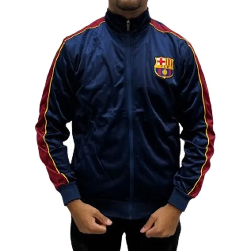 Jaqueta Balboa de Helanca Barcelona Masculino - Marinho e Vermelho
