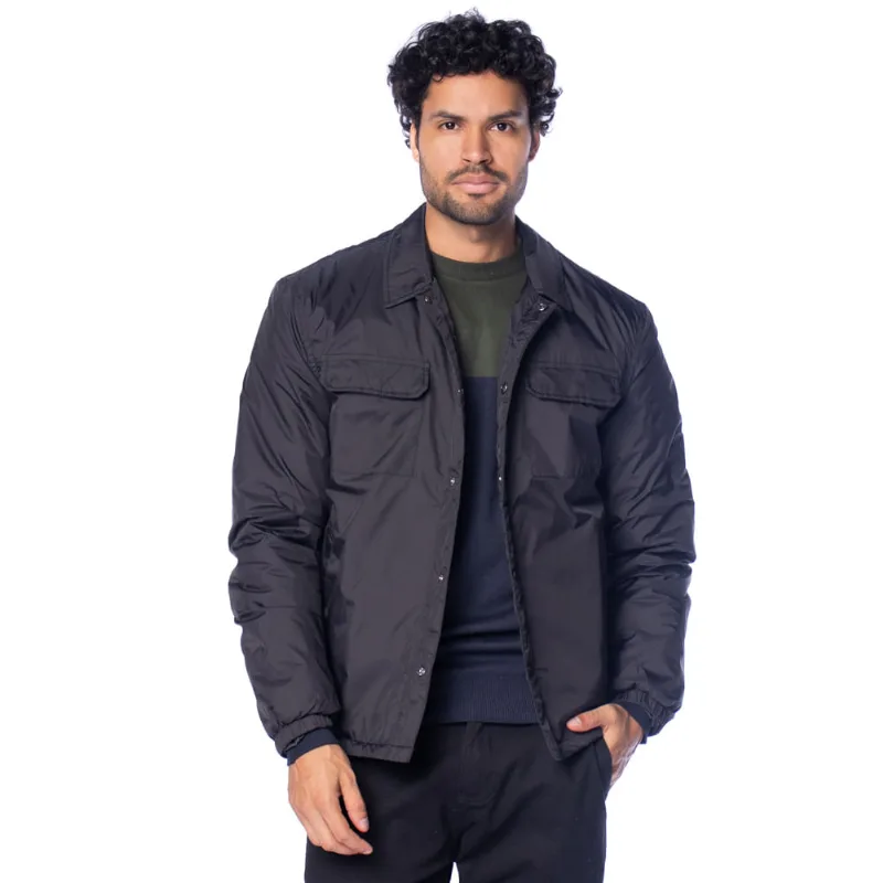 Jaqueta Masculina John Sailor Gola Média Preto - P