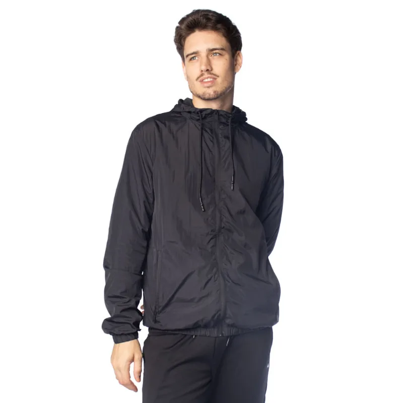 Corta Vento Masculina John Sailor Zíper Invisível Preto - M
