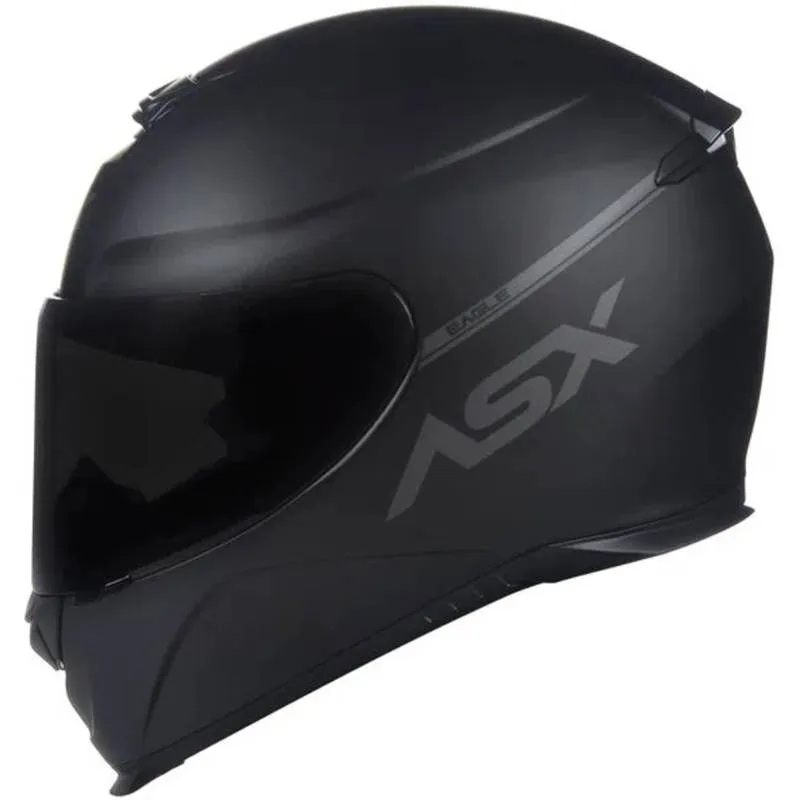 Capacete Asx Eagle Mono - Preto Fosco