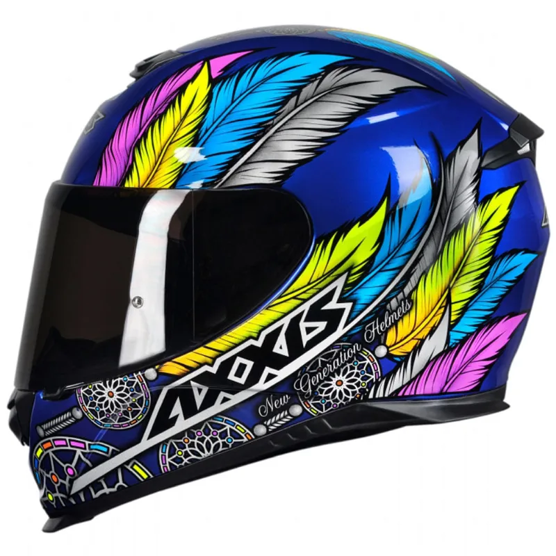 Capacete Axxis Eagle Dreams Gloss Azul Cinza 62