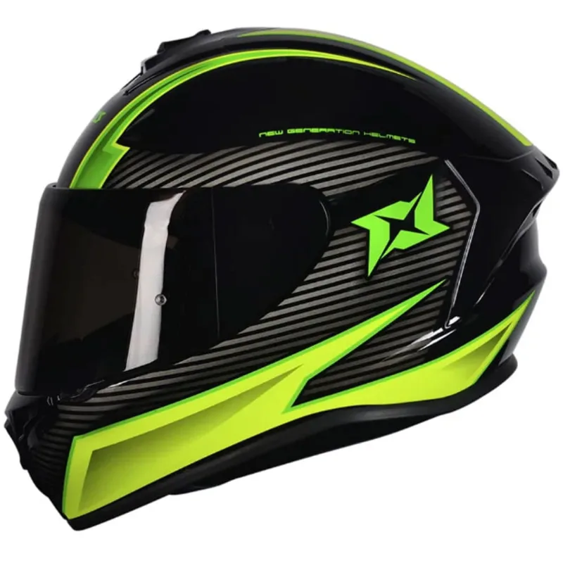 Capacete Axxis Draken Track Preto Verde 60
