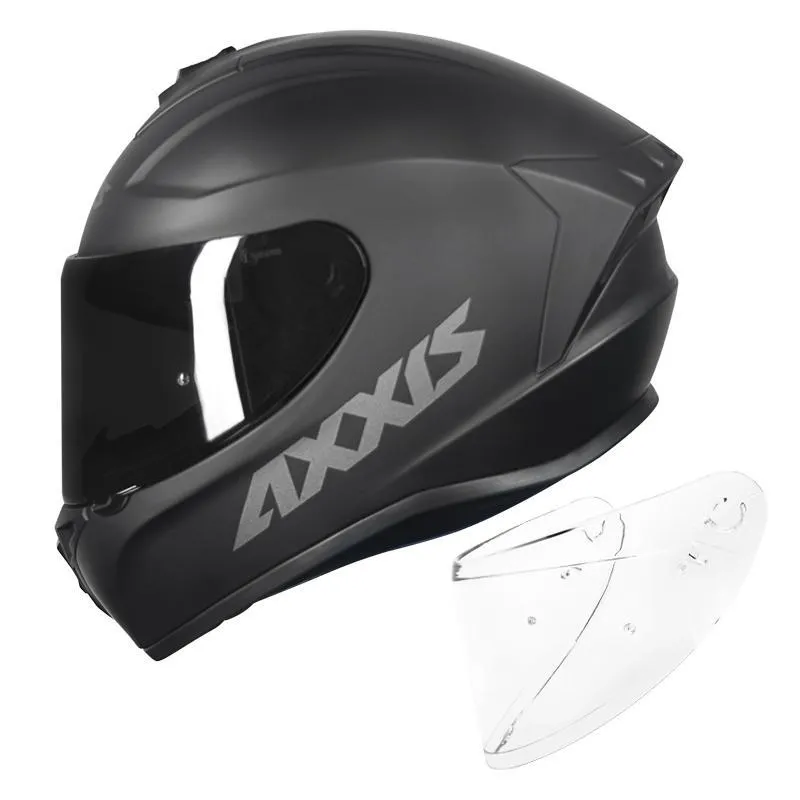 Combo Capacete Axxis Draken Solid/mono Matt Black 60/l