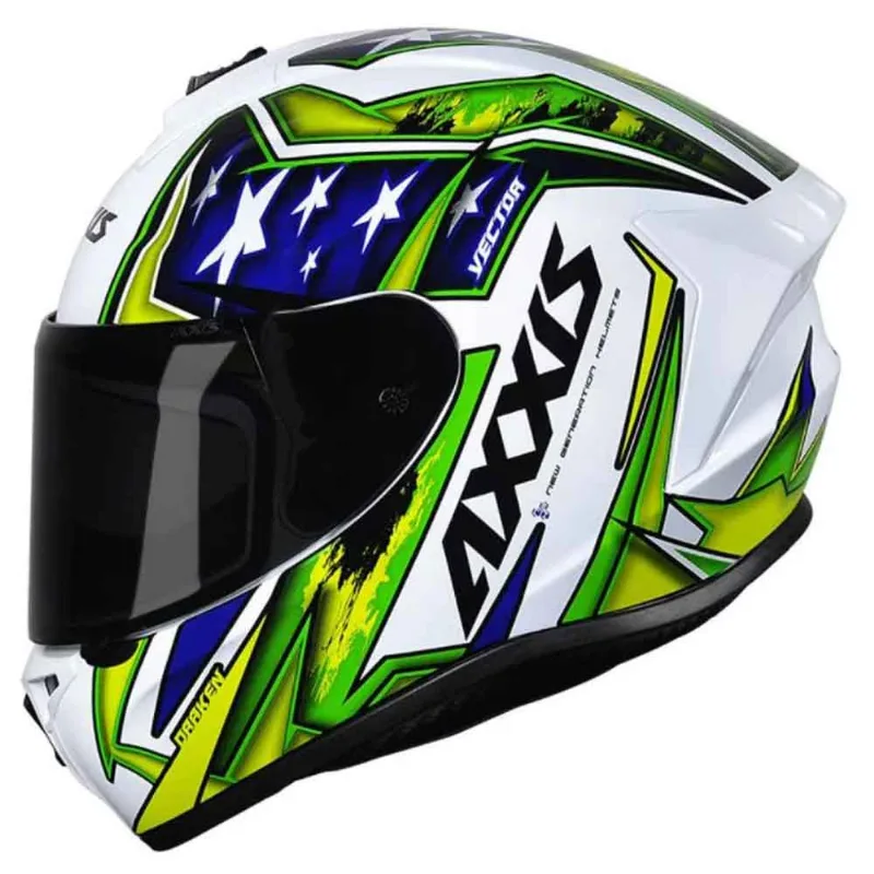 Capacete Axxis Draken Patriot Branco 62