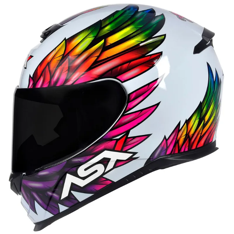 Capacete ASX Eagle Vibes Color Capacete ASX Eagle Vibes Branco Color 54