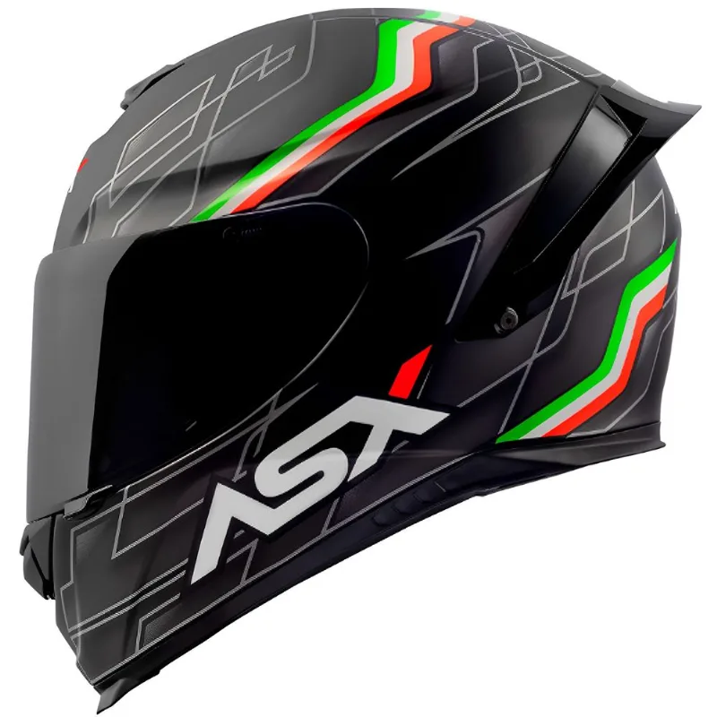 Capacete ASX Eagle Racing Italy Preto Fosco 64